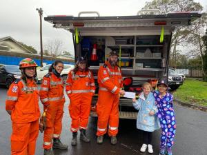 SES Emerald volunteers visiting Upwey Primary School